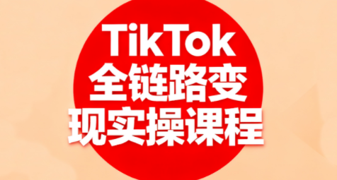 小杨老师·TikTok全链路变现实操课程-日入300副业网
