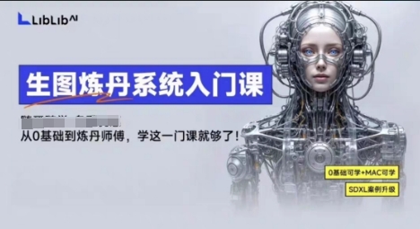 LibLibAI哩布哩布生图炼丹系统入门课，从生图到炼丹，只学这一门就够了-日入300副业网