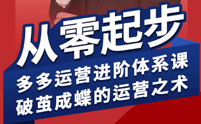 海神·拼多多运营进阶系统课(更新9月)-日入300副业网