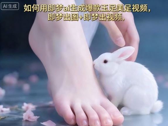 如何用即梦ai生成爆款玉足美足视频，即梦出图+即梦出视频，快速涨粉-日入300副业网
