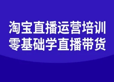 淘宝直播运营培训-零基础学会直播卖货-日入300副业网