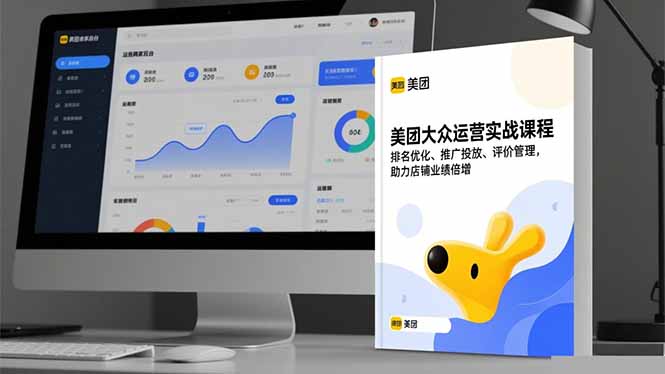 美团大众运营实战课程,排名优化、推广投放、评价管理,助力店铺业绩倍增-日入300副业网